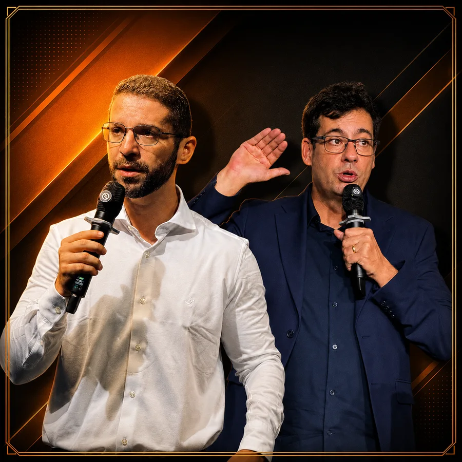 Anthony Nichols e André Cia, ao vivo no palco da Imersão Funnel Labs I.A